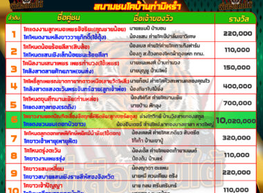 วัวชน วันที่22/06/67 โปรแกรมวัวชน สนามชนโคบ้านท่ามิหรำ