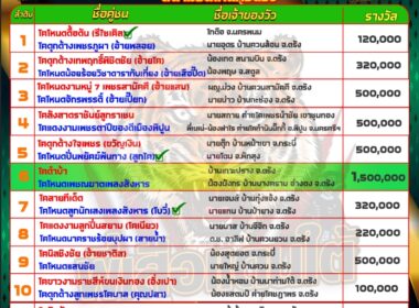 ทีเด็ดวัวชน วันที่07/06/67 สนามชนโคนครตรัง