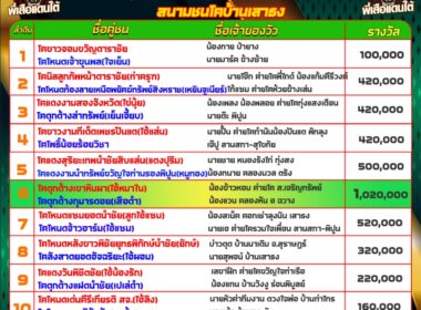 วัวชน วันที่11/09/67 โปรแกรมวัวชน สนามชนโคเสาธง สเตเดี๊ยม