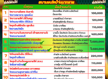 ทีเด็ดวัวชน วันที่17/05/68 สนามชนโคบ้านนาทราย