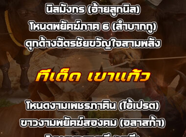 ทีเด็ดวัวชน วันที่3/12/68 สนามชนโคบ้านเขาแก้ว-หยีใน
