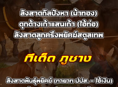 ทีเด็ดวัวชน วันที่05/01/69 สนามชนโคนครตรัง-นานาชาติ ภูซาง