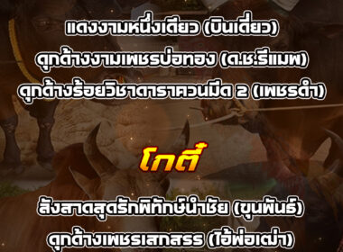 ทีเด็ดวัวชน วันที่14/02/69 สนามชนโคโกตี๋-น้ำกระจาย