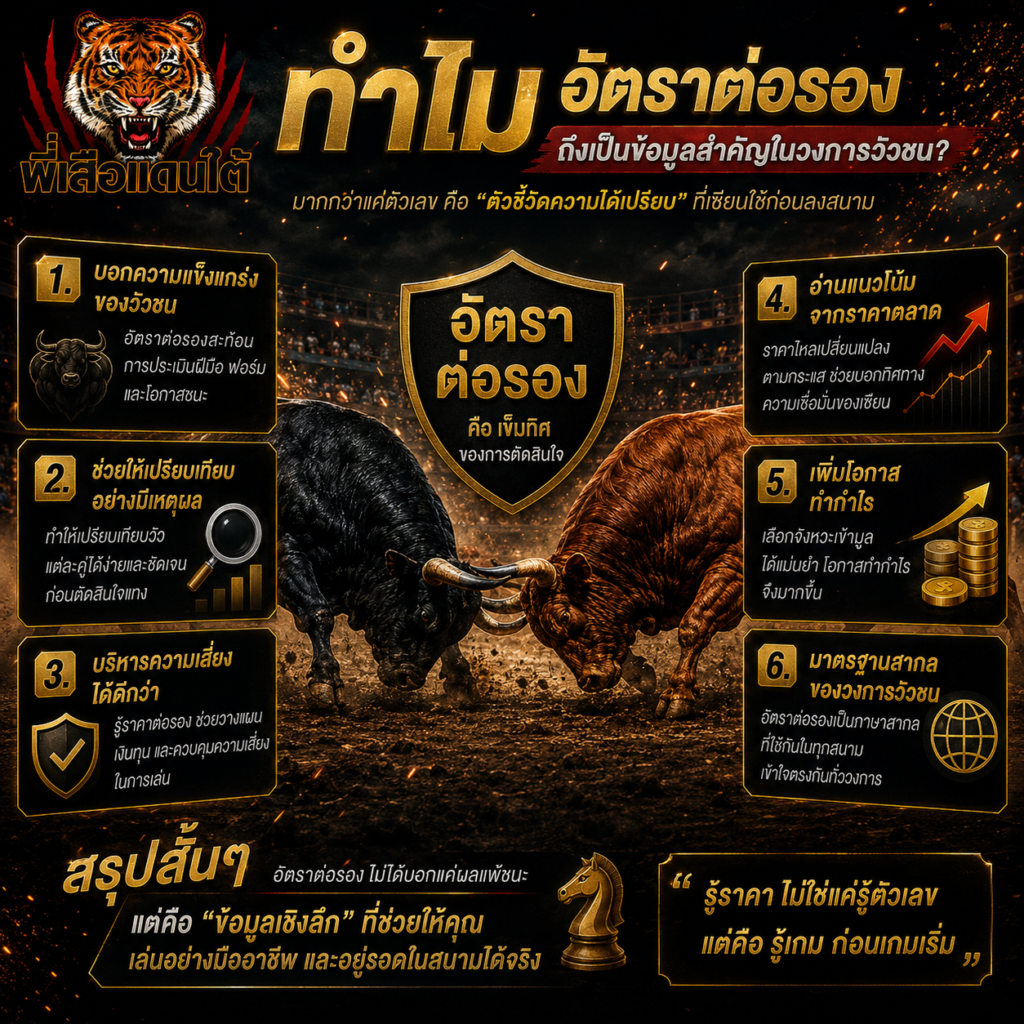 ทำไมอัตราต่อรองถึงเป็นข้อมูลสำคัญในวงการวัวชน