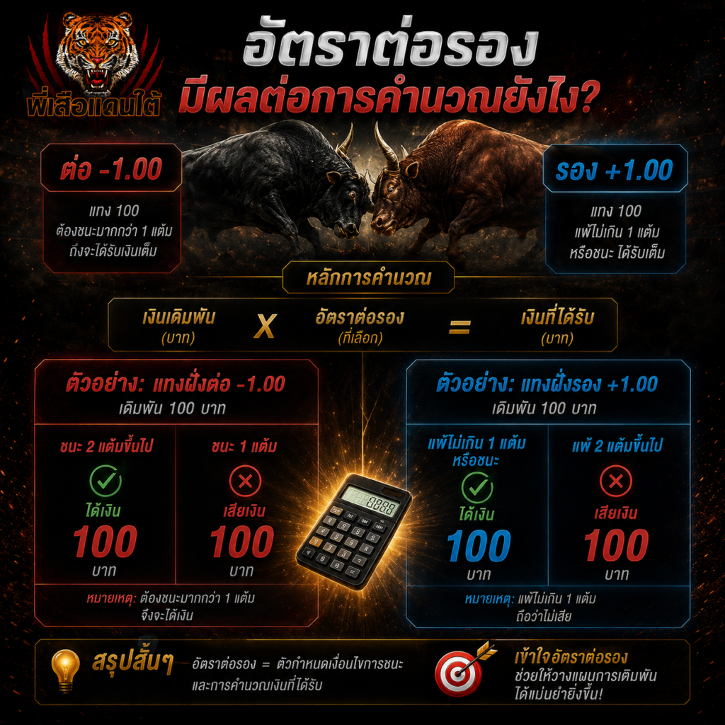 อัตราต่อรองมีผลต่อการคำนวณยังไง?