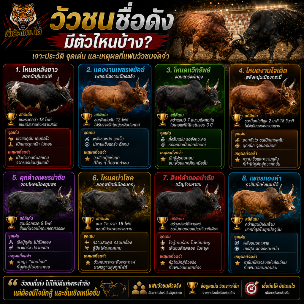 วัวชนชื่อดัง