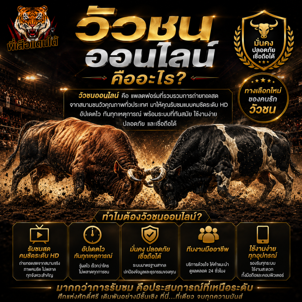วัวชนออนไลน์ แทงยังไง ครบทุกเรื่องที่มือใหม่ควรรู้ 2026