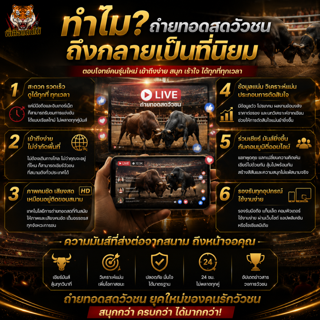 ทำไมการ ถ่ายทอดสดถึงกลายเป็นส่วนหนึ่งของการรับชมยุคใหม่