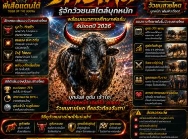 วัวชนสายโหด รู้จักวัวชนสไตล์บุกหนัก พร้อมแนวทางศึกษาฟอร์ม