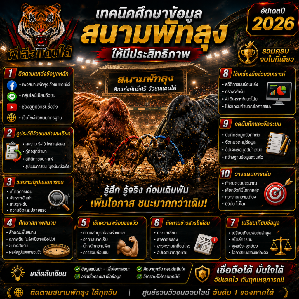 เทคนิคศึกษาข้อมูลสนามพัทลุงให้มีประสิทธิภาพ