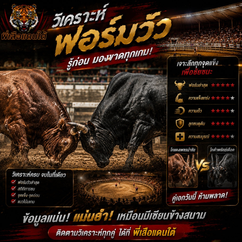 วิธีดูฟอร์มวัวชน อ่านยังไงให้เข้าใจ