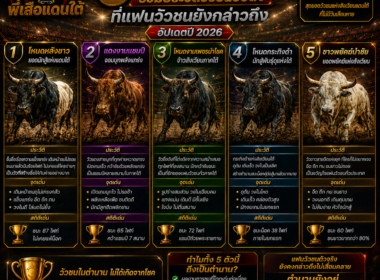 5 วัวชนในตำนาน ประวัติวัวชนชื่อดังที่แฟนวัวชนกล่าวถึง 2026