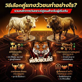 วิธีเลือกคู่แทงวัวชน ทำอย่างไร? รวมหลักการวิเคราะห์คู่ชนสำหรับผู้เริ่มต้น ปี 2026