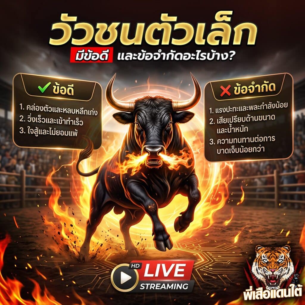วัวชนตัวเล็กมีข้อดีและข้อจำกัดอะไรบ้าง?