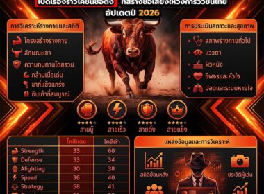 วัวชนระดับตำนาน เปิดเรื่องราวโคชนชื่อดังที่สร้างชื่อเสียงให้วงการวัวชนไทย อัปเดตปี 2026