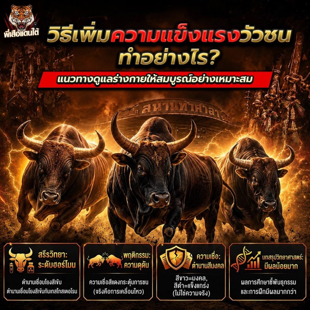 วิธีเพิ่มความแข็งแรงวัวชน ทำอย่างไร? แนวทางดูแลร่างกายให้สมบูรณ์อย่างเหมาะสม