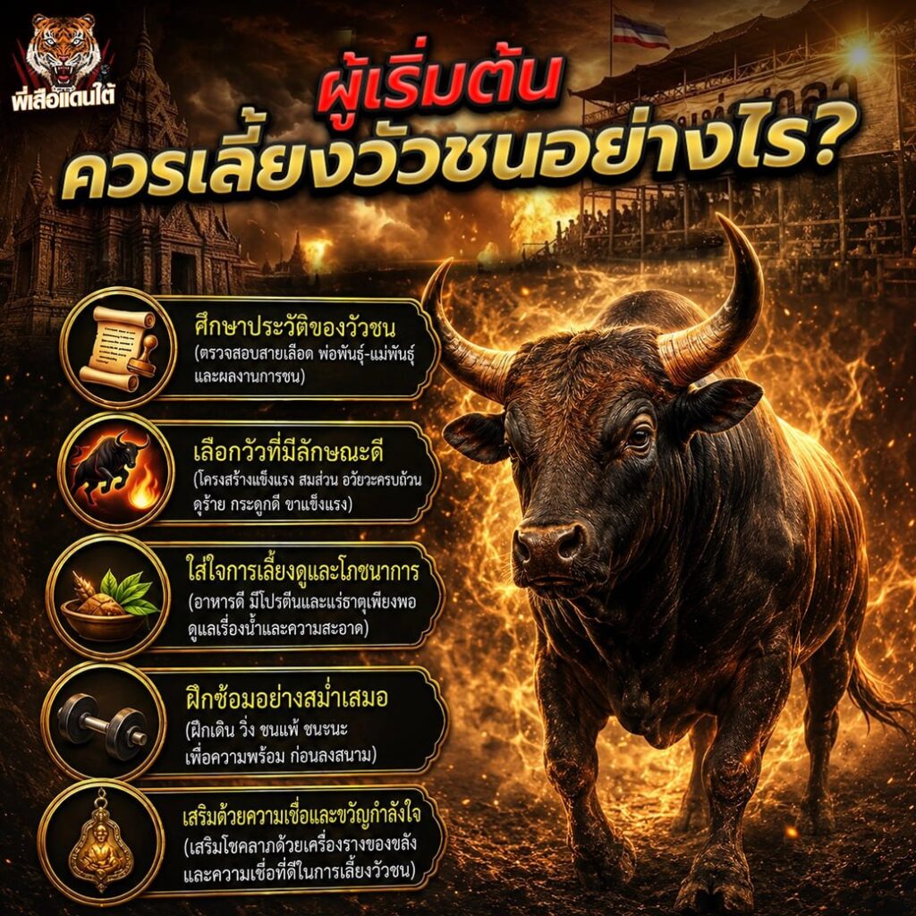 ผู้เริ่มต้นควรเลี้ยงวัวชนอย่างไร?