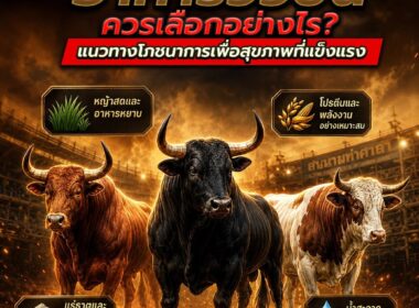 อาหารวัวชนควรเลือกอย่างไร? คู่มือโภชนาการวัวชนให้แข็งแรง สุขภาพดี ปี 2026